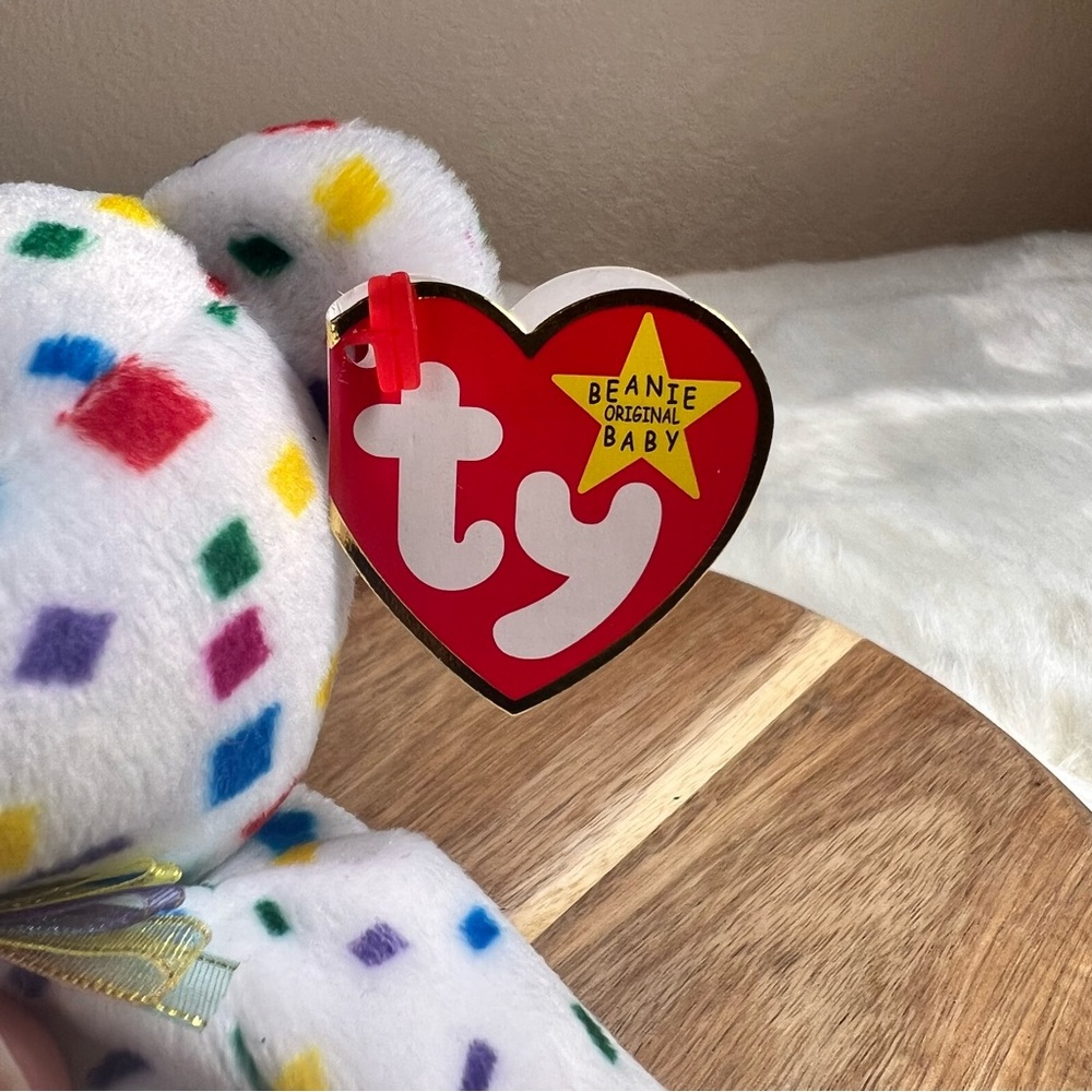 Vintage TY 2K Confetti Beanie Baby - Picture 6 of 11